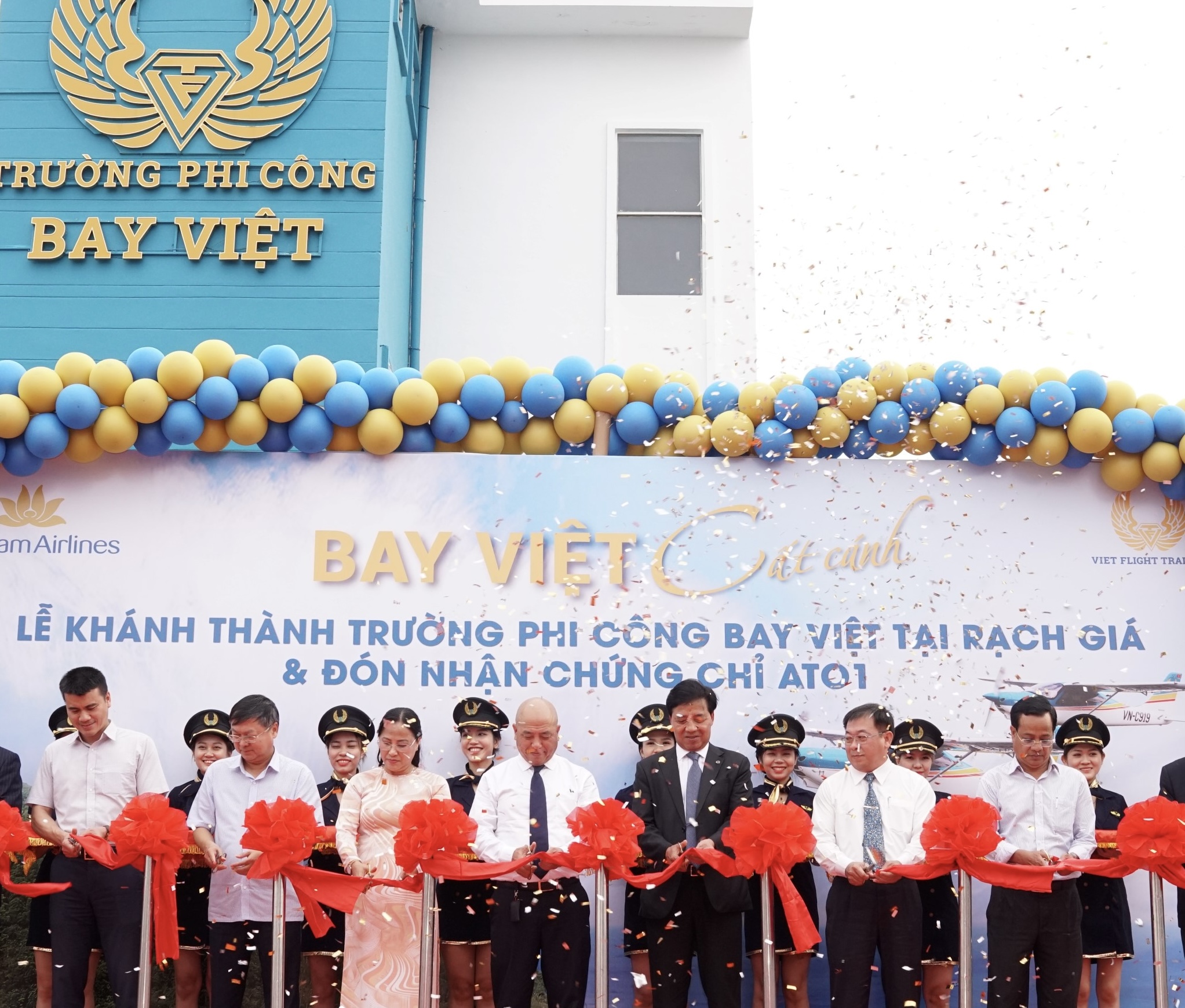 Vietnam Airlines khánh thành trường phi công Bay Việt tại Rạch Giá
